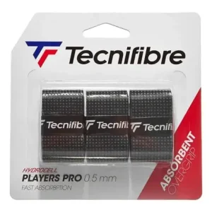 اورگریپ تنیس تکنیفایبر Players Pro مشکی بسته 3 تایی-Tecnifibre Players Pro Overgrip Black
