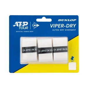 اورگریپ تنیس دانلوپ Dunlop Viperdry سفید بسته 3 تایی