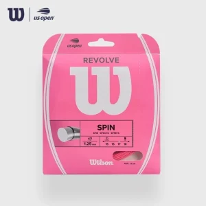 زه تنیس ویلسون Wilson Revolve Spin 17 صورتی فسفری