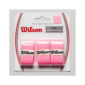 اورگریپ تنیس ویلسون Wilson Pro Overgrip Perforated صورتی بسته 3 تایی